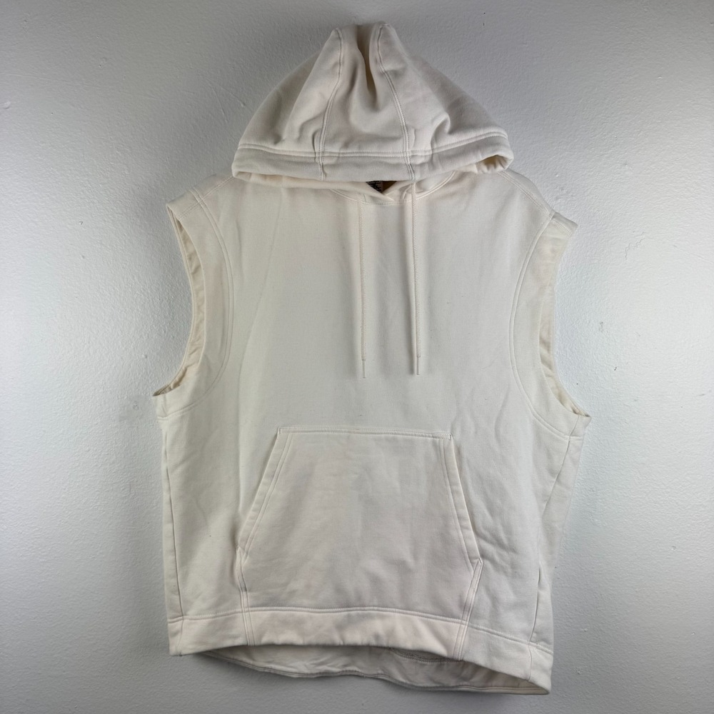 ATHLETA Retroplush Cocoon hoodie oversized pullover sleeveless sweater CREAM - S